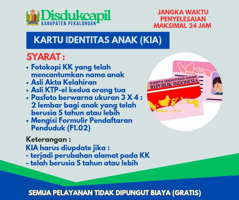 KARTU IDENTITAS ANAK (KIA)