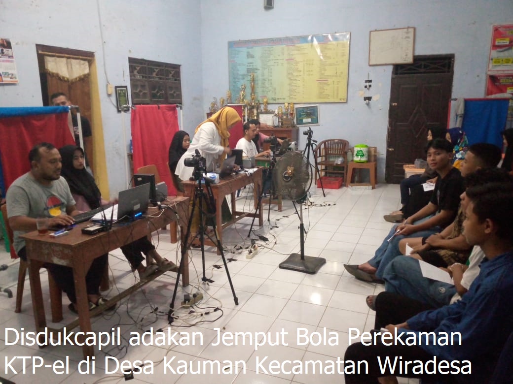 Disdukcapil adakan Jemput Bola Perekaman KTP-el di Desa Kauman Kecamatan Wiradesa