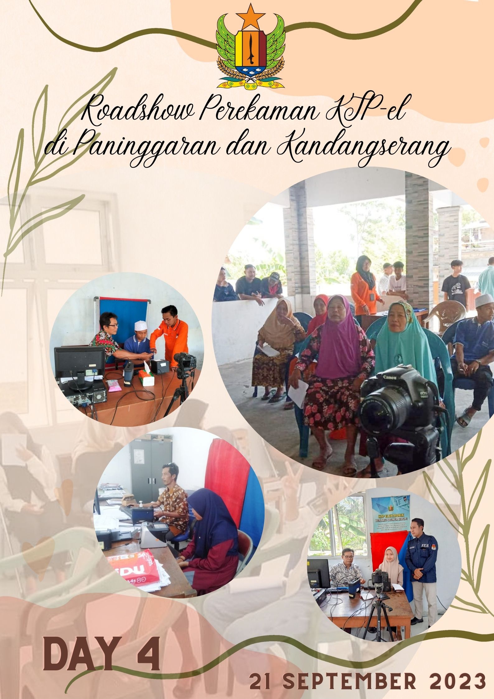 Hari ke-4 Roadshow Perekaman KTP-el di Paninggaran dan Kandangserang