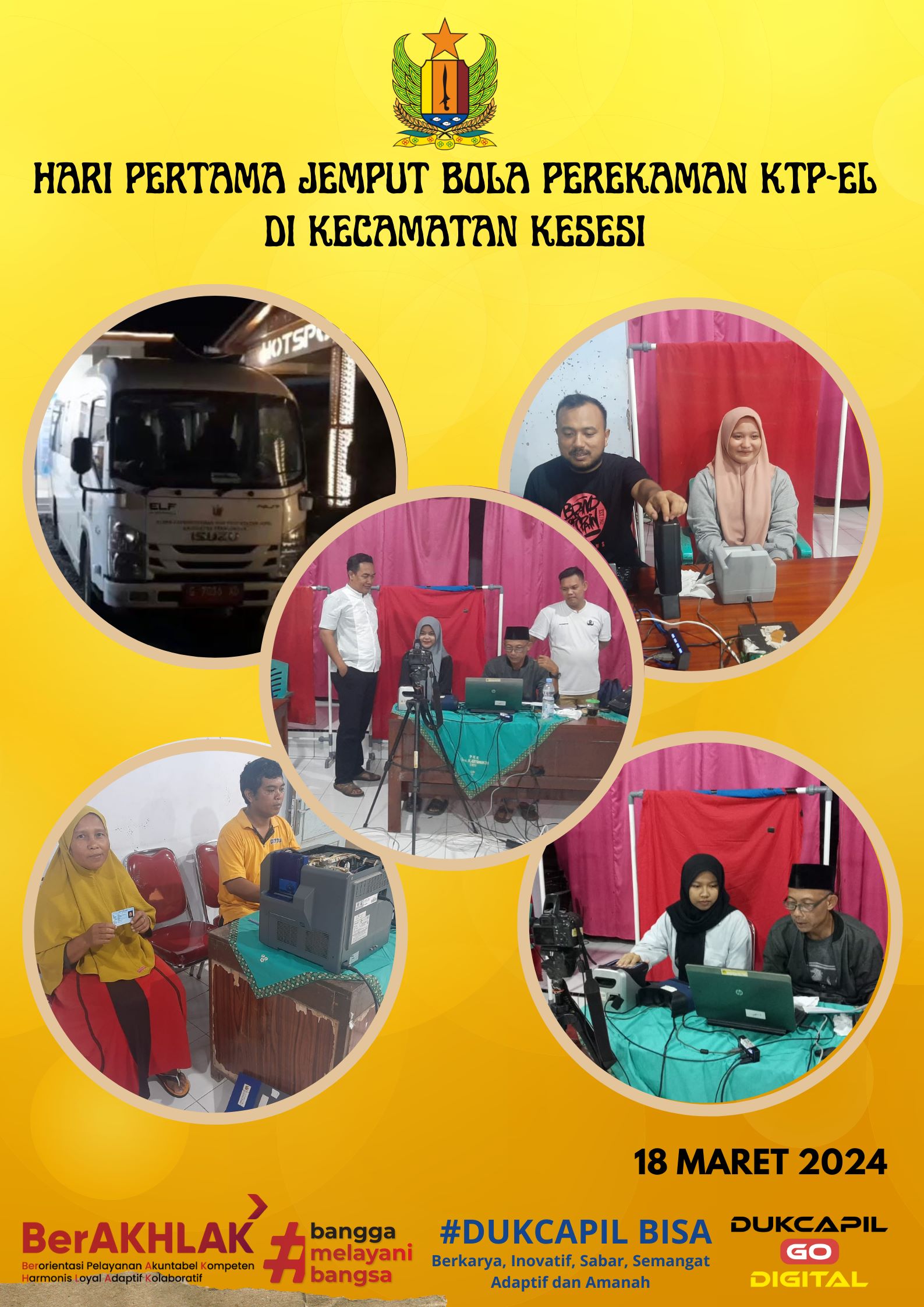 Hari Pertama Roadshow "JAMRUD" di Kecamatan Kesesi