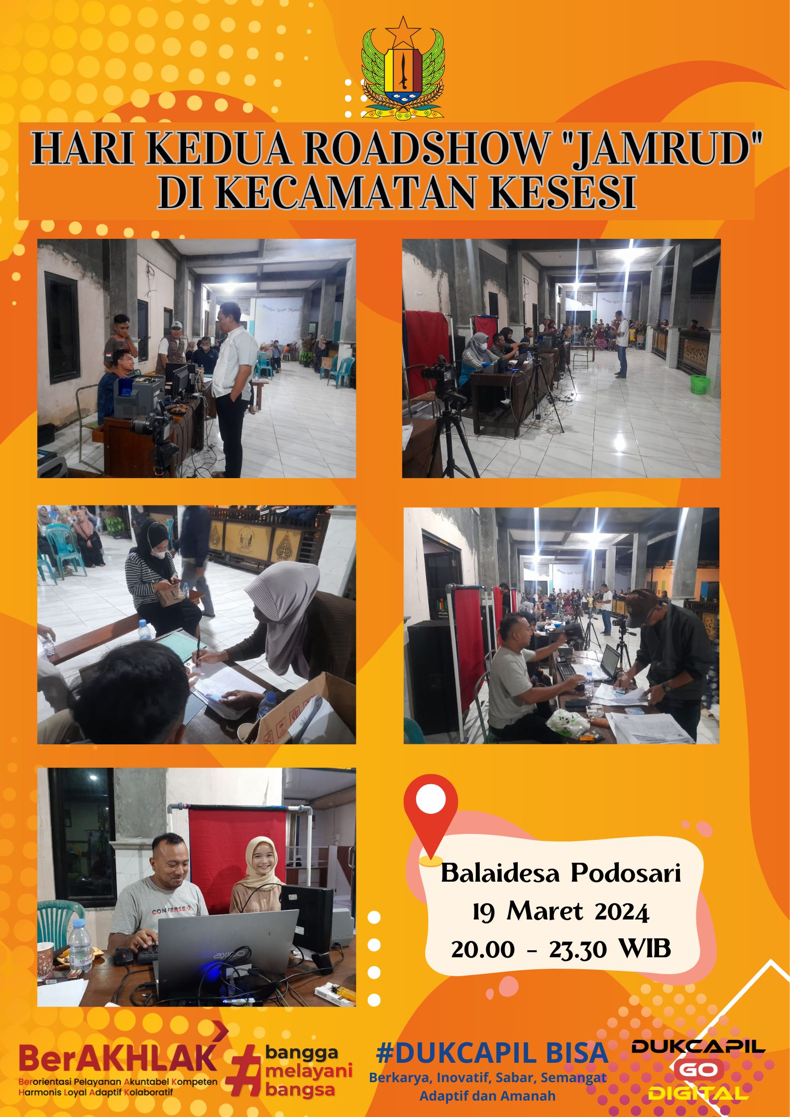 HARI KEDUA ROADSHOW "JAMRUD" DI KECAMATAN KESESI 