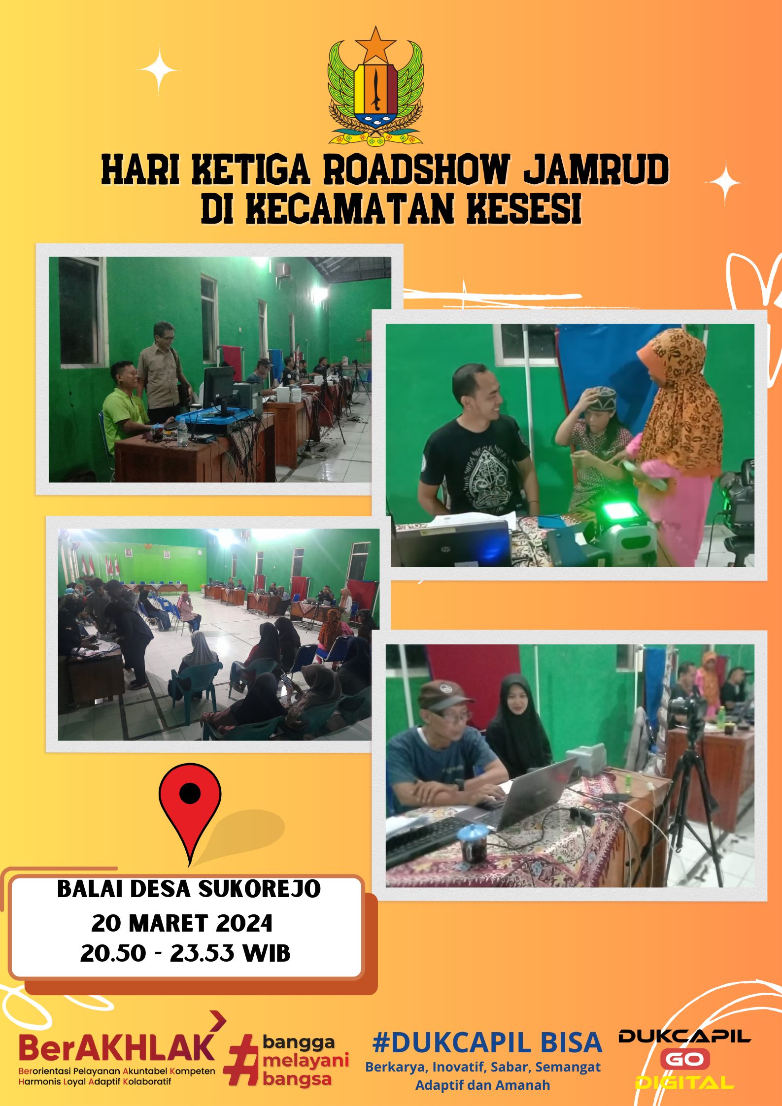 HARI KETIGA ROADSHOW "JAMRUD" DI KECAMATAN KESESI 