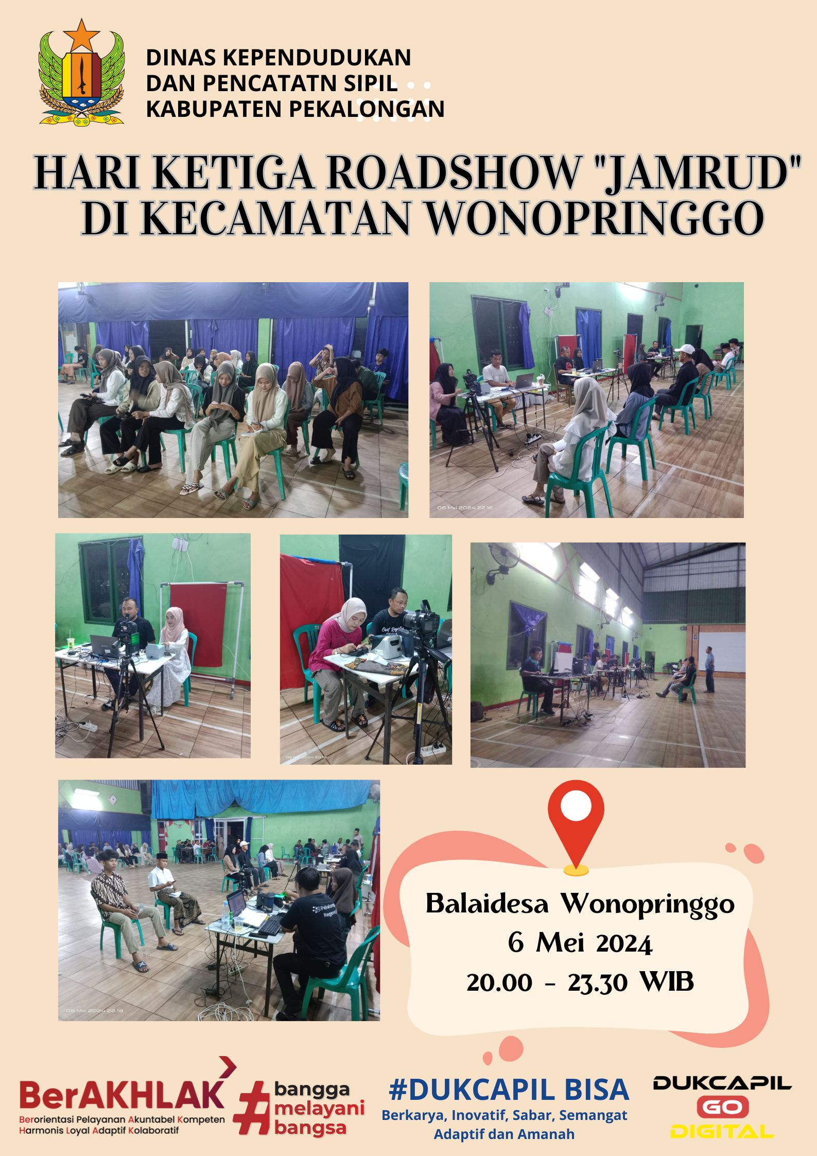 HARI KETIGA ROADSHOW "JAMRUD" DI KECAMATAN WONOPRINGGO