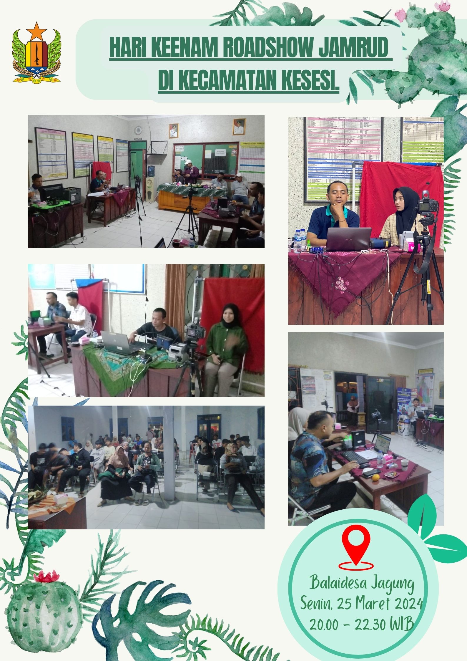 Hari Keenam Roadshow Jamrud di Kecamatan Kesesi.