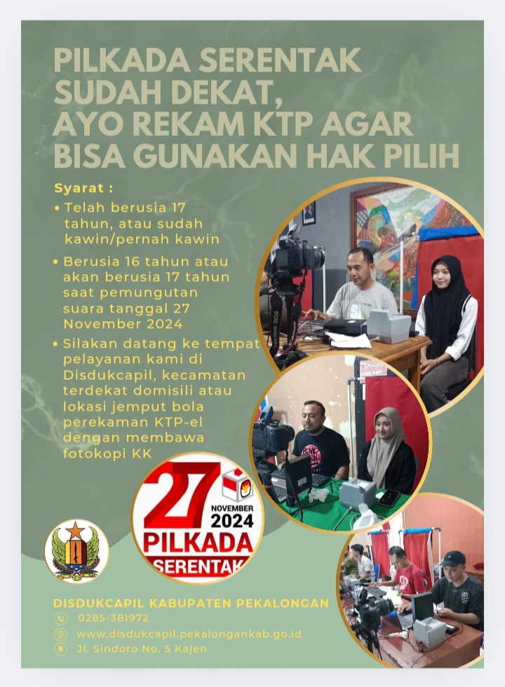 AYO REKAM KTP AGAR BISA GUNAKAN HAK PILIH