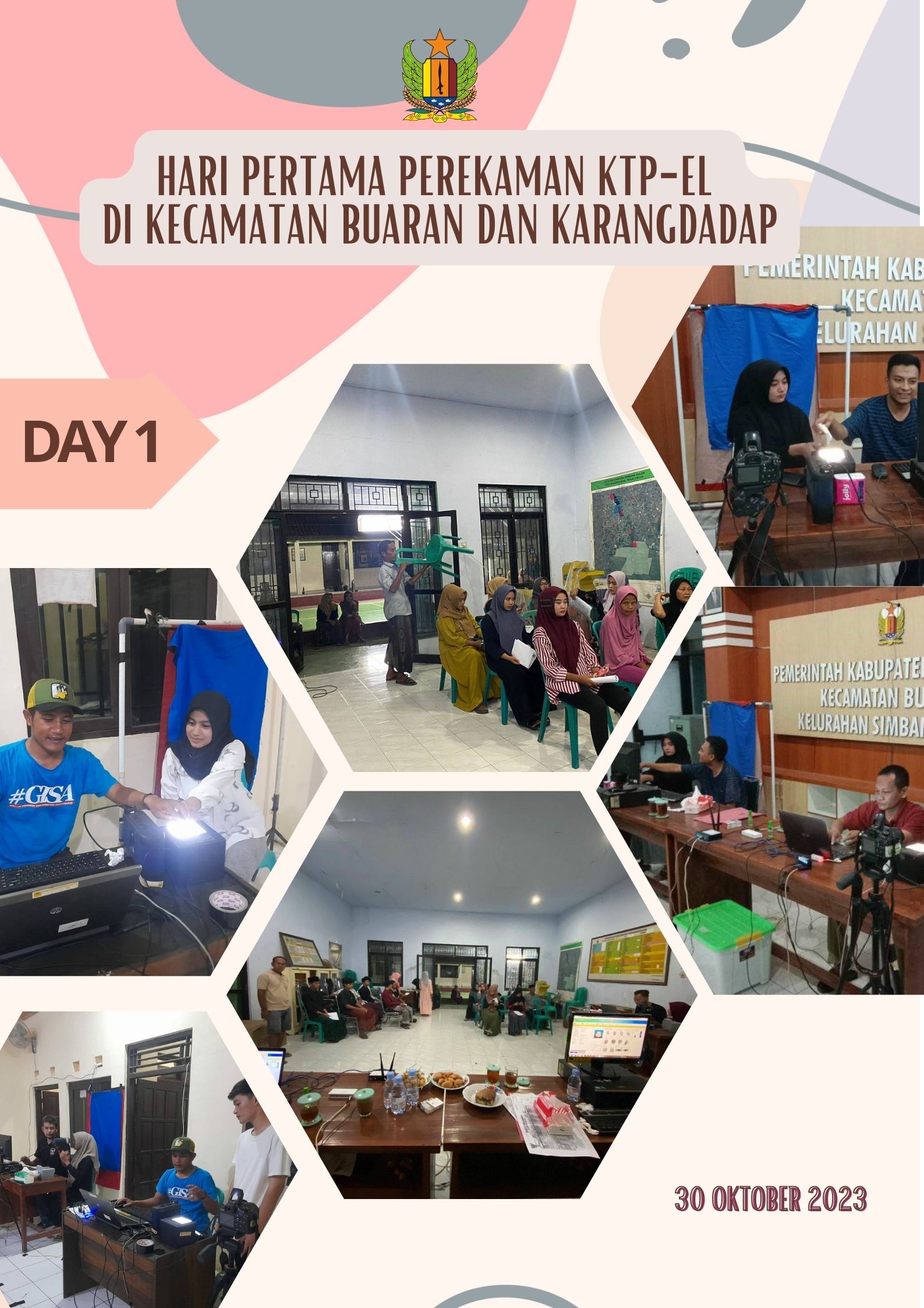 Hari Pertama Perekaman KTP-el di Kecamatan Buaran dan Karangdadap
