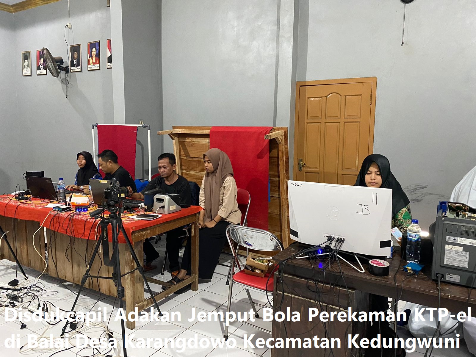 Disdukcapil Adakan Jemput Bola Perekaman KTP-el di Balai Desa Karangdowo Kecamatan Kedungwuni