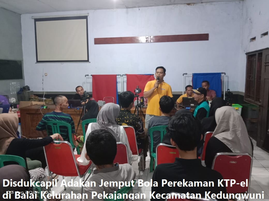 Disdukcapil Adakan Jemput Bola Perekaman KTP-el di Balai Kelurahan Pekajangan Kecamatan Kedungwuni