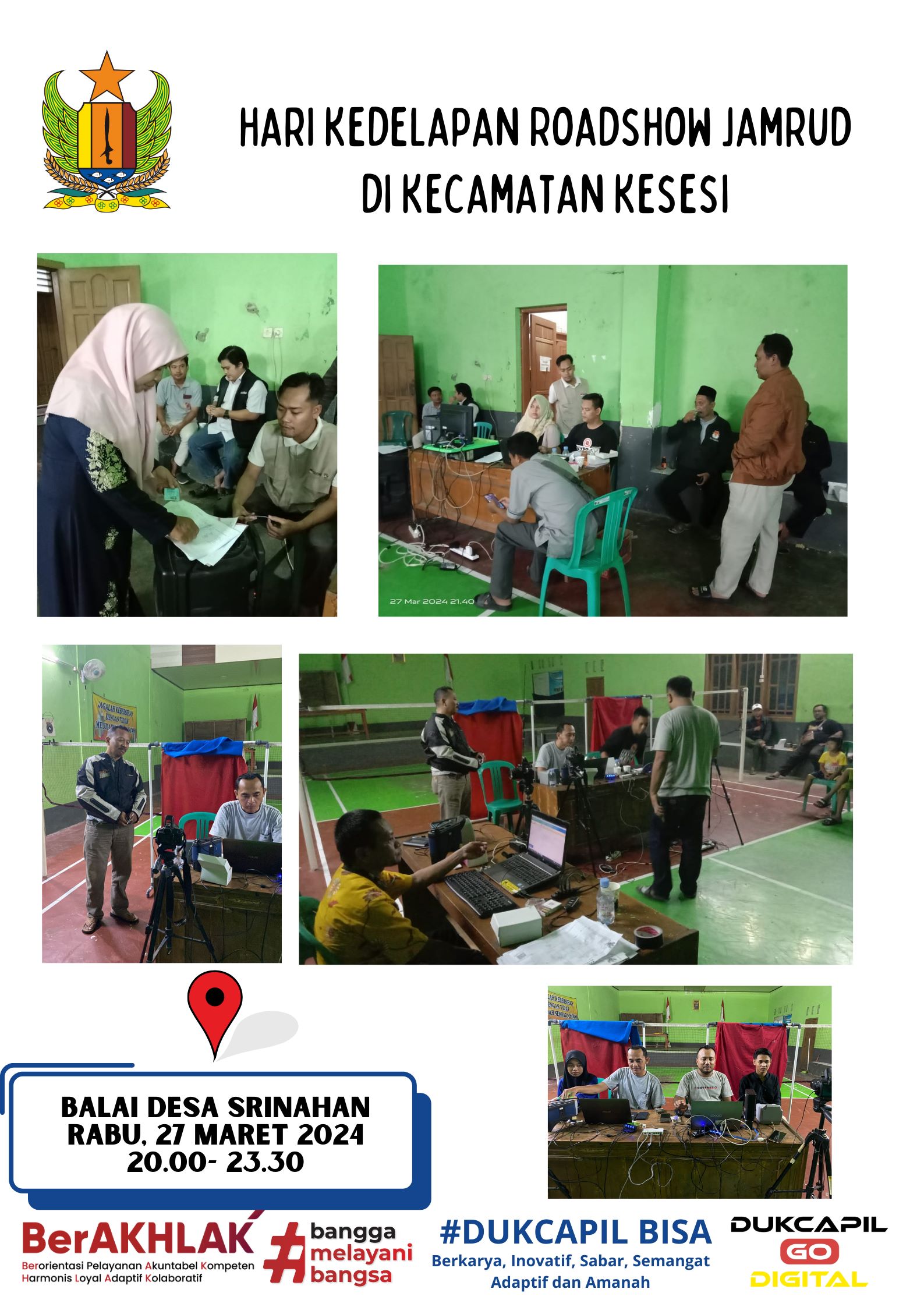 Hari Kedelapan Roadshow Jamrud di Kecamatan Kesesi