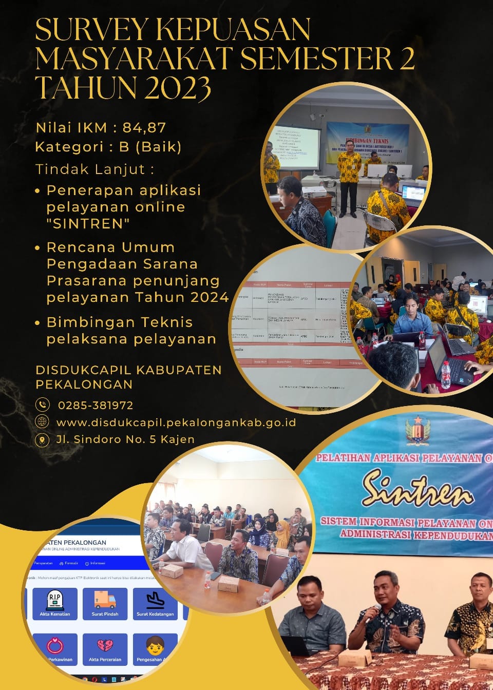 Hasil Survey Kepuasan Masyarakat (SKM ) Semester 2 Tahun 2023